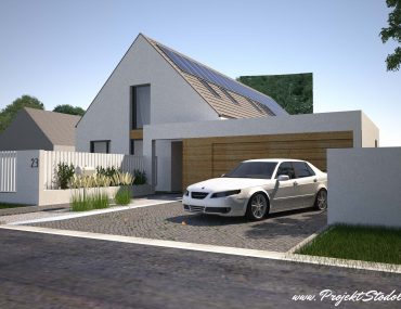 otwarty podjazd Projekt stodoła