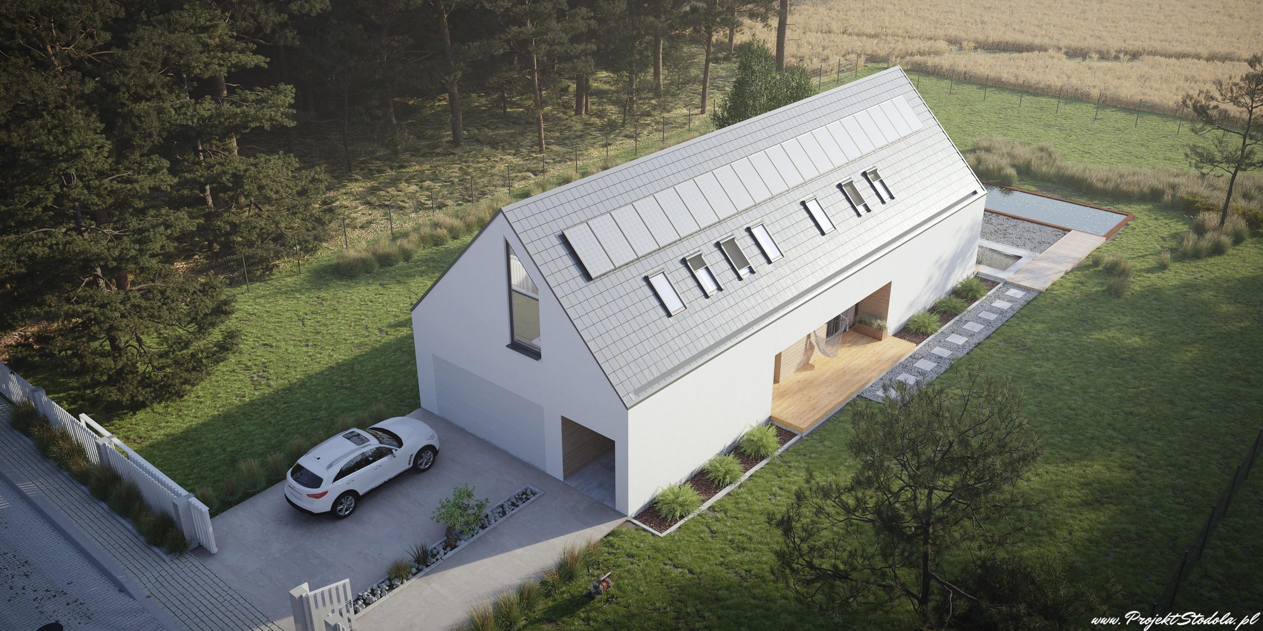 Projekt Stodoła ML Aksonometria