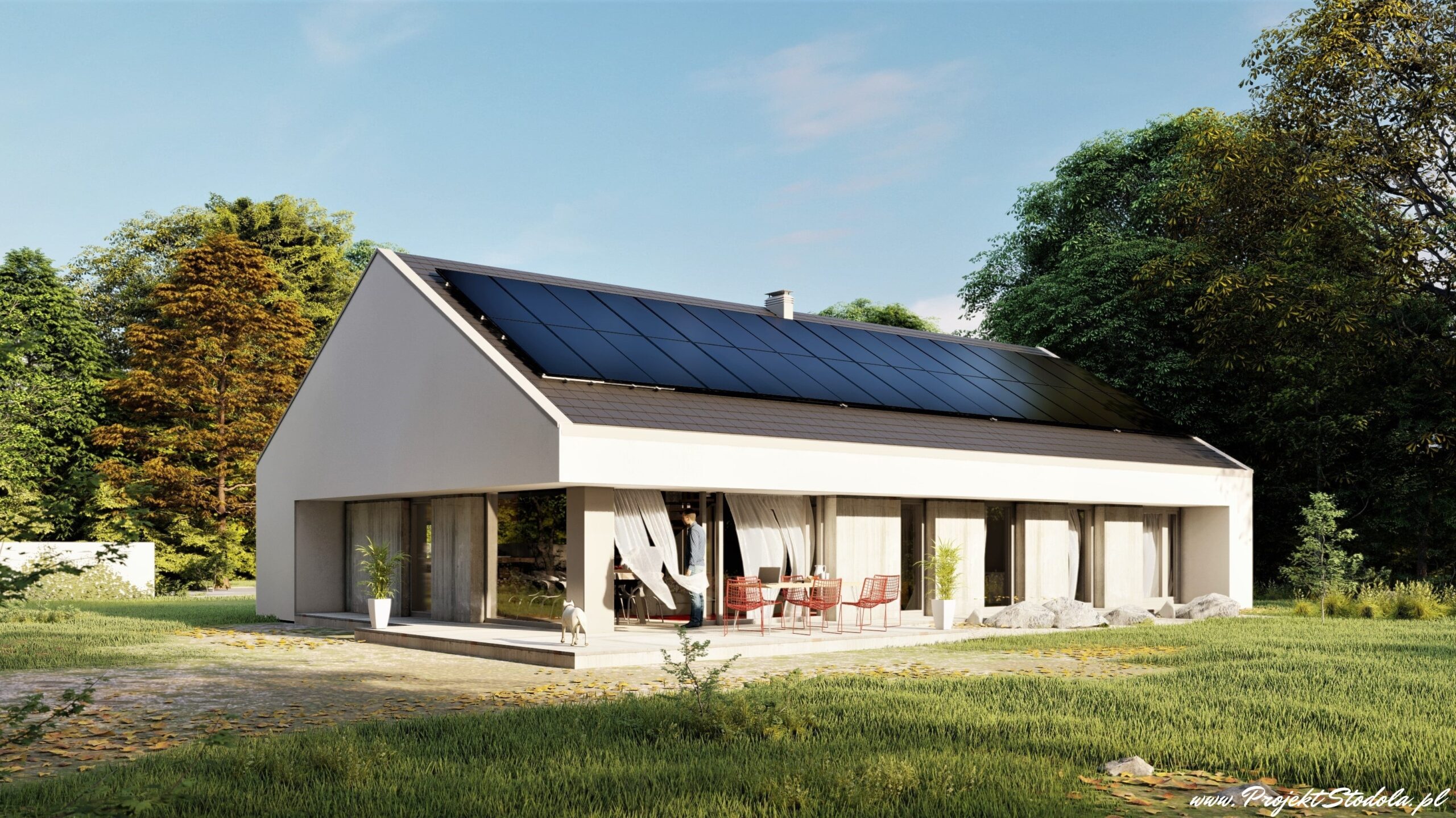 projekty domów parterowych