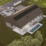 Projekt Stodoła S+ Premium Aksonometria dom parterowy