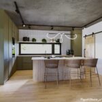 Projekt Stodoła_S+_Premium_wersja podstawowa_kuchnia nowoczesna stodoła wnętrza