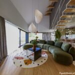 Projekt Stodoła_S+_Premium_wersja podstawowa_salon (1) nowoczesna stodoła wnętrza