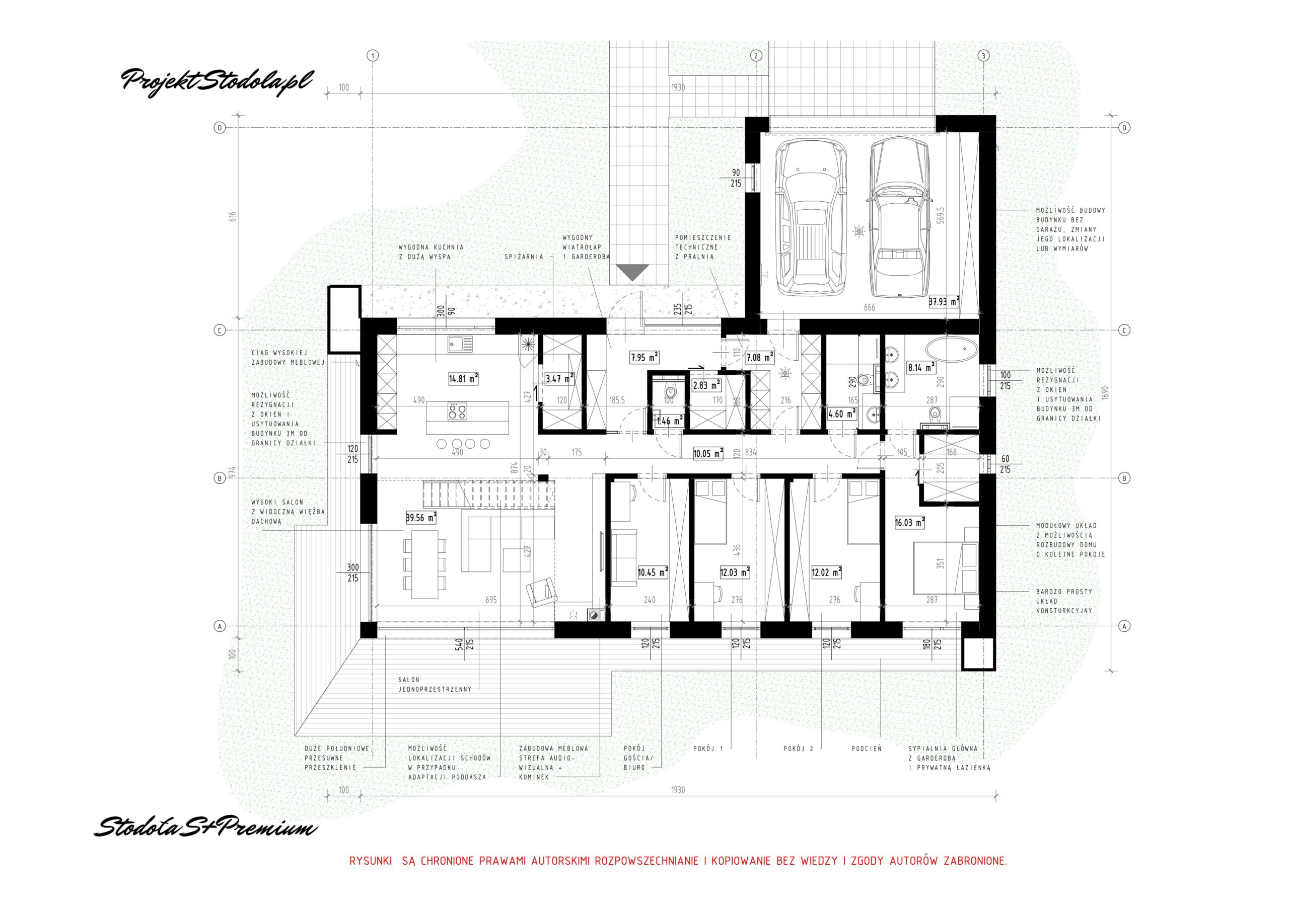 S+ Premium podstawowy rzut parteru