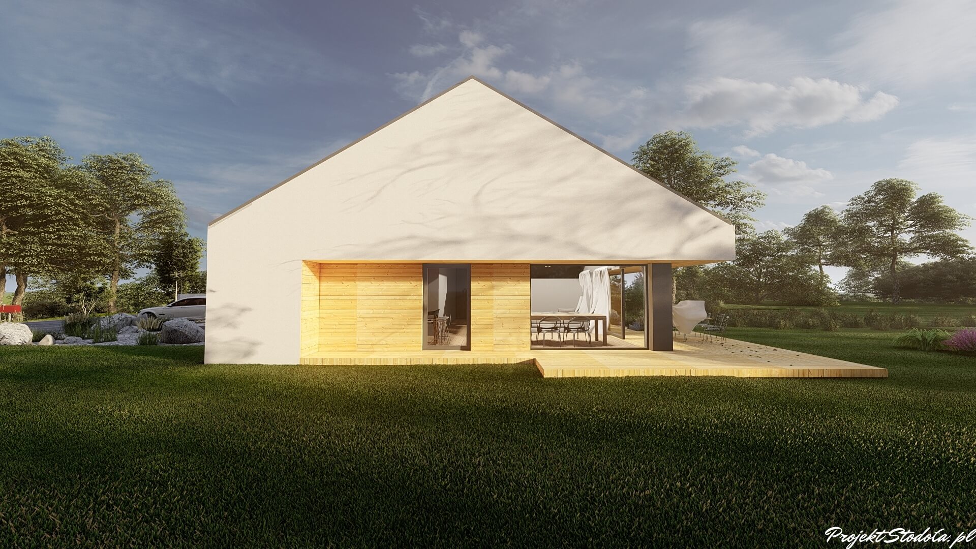 Stodoła S Perspektywa boczna