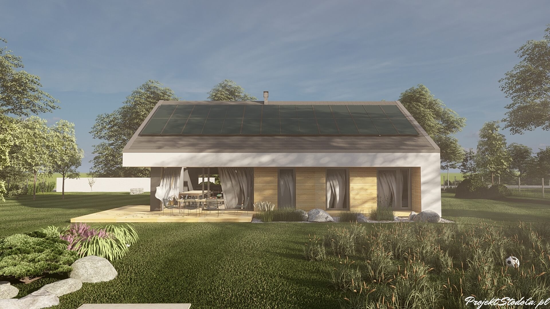 Stodoła S Perspektywa ogrodowa