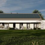 Stodoła S+ long Perspektywa ogrodowa 2