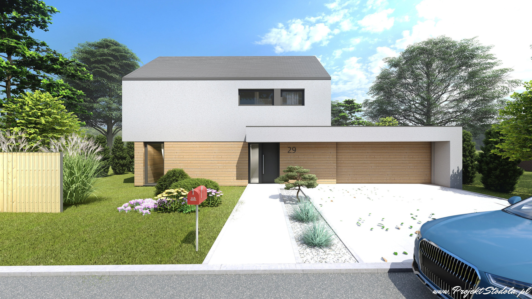 PROJEKT STODOŁA S-M PERSPEKTYWA FRONTOWA