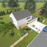 Projekt Stodoła S-M AKSONOMETRIA FRONTOWA