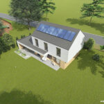 Projekt Stodoła S-M AKSONOMETRIA OGRODOWA