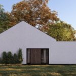 Projekt Stodoła Optimum z garażem elewacja boczna