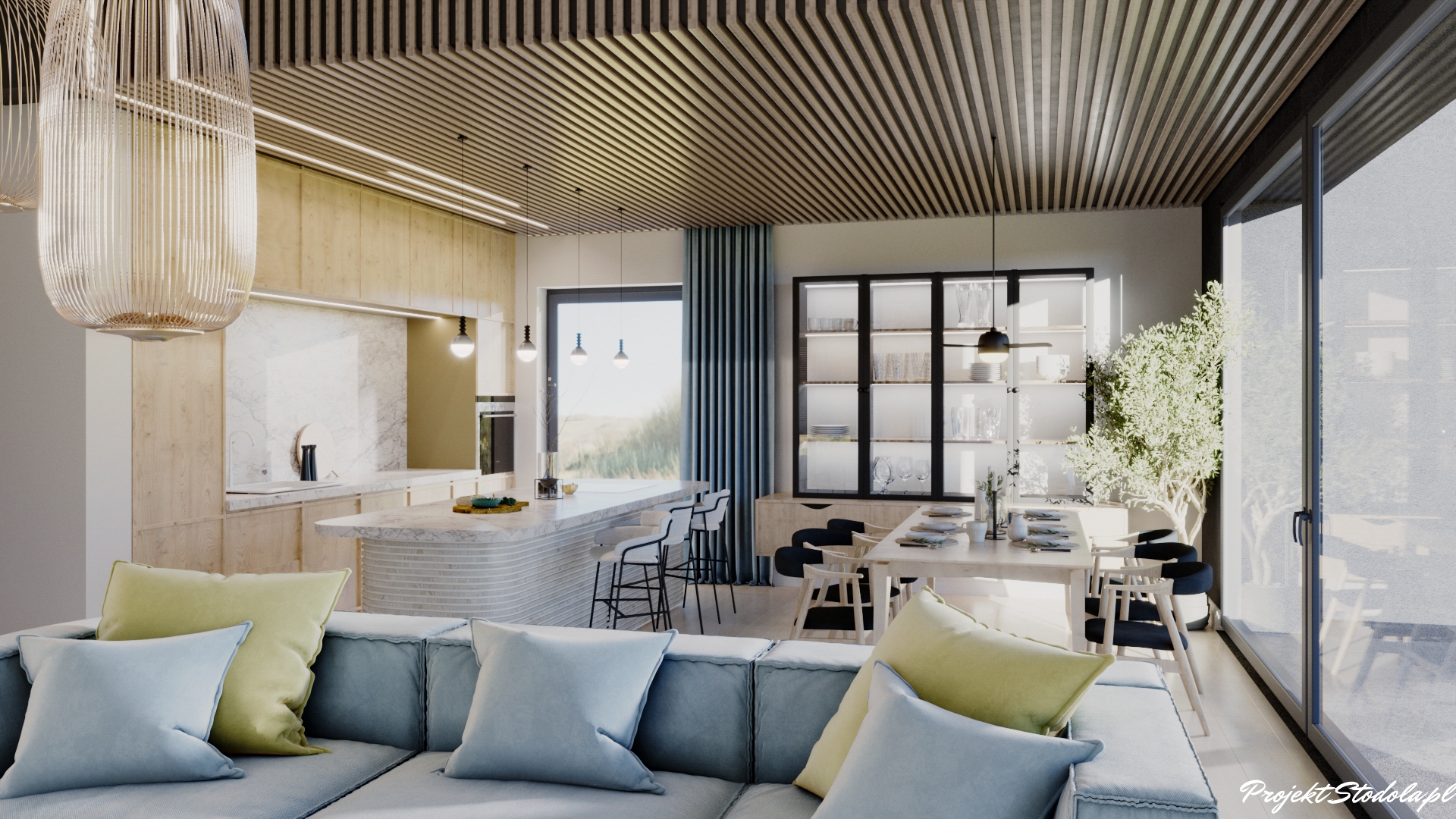 Projekt Stodoła L Compact wysoki salon