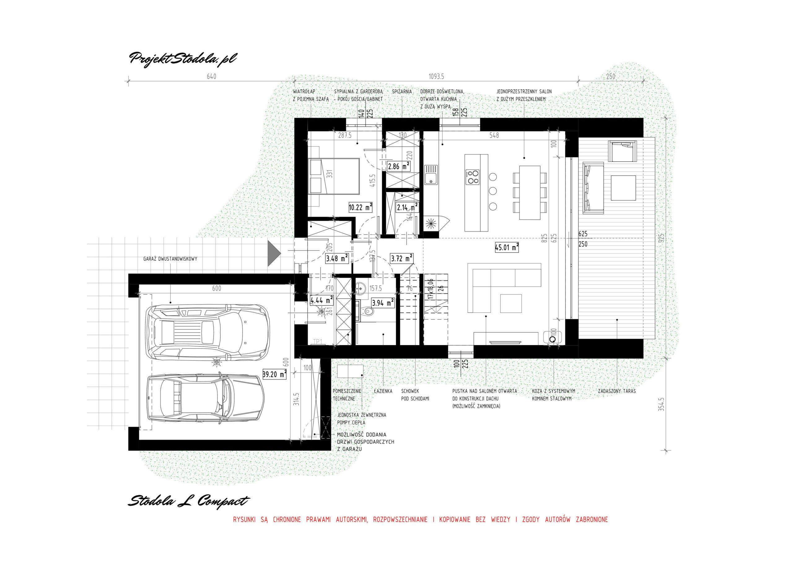 STODOŁA L COMPACT RZUT PARTERU