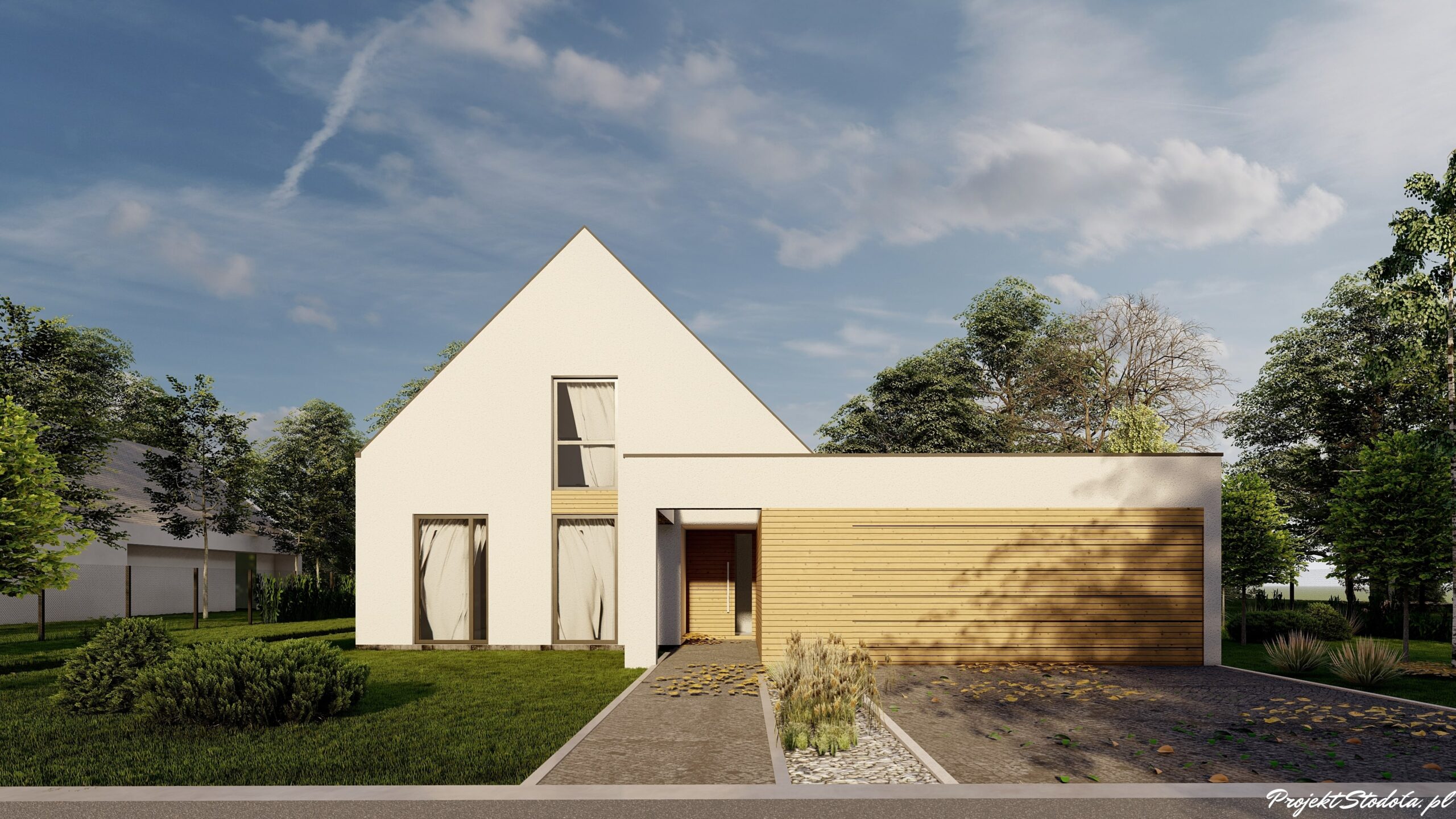 Projekt Stodoła M+ elewacja front