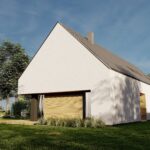 Projekt Stodoła M+ elewacja ogrodowa 2