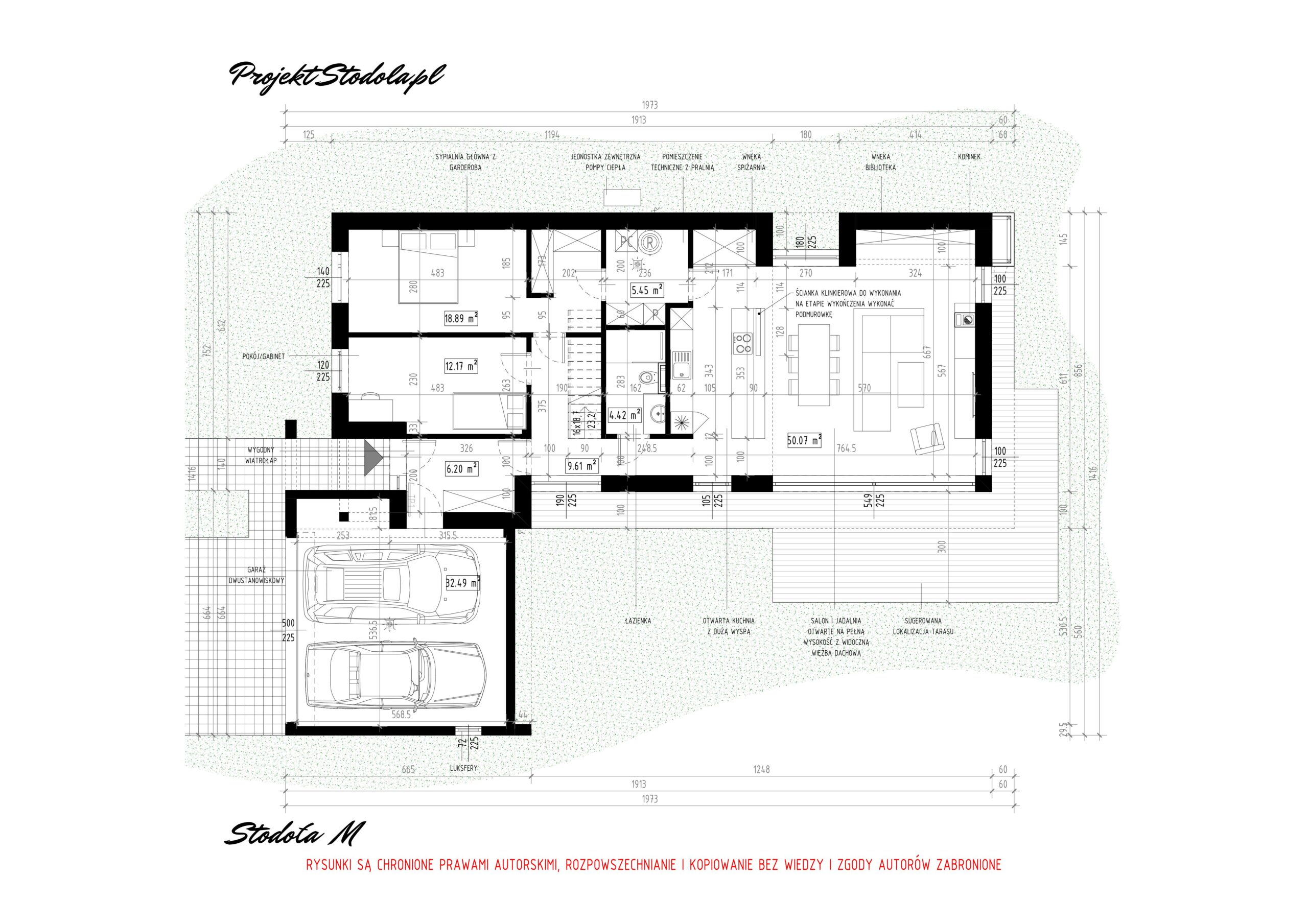 Stodoła M Rzut parteru