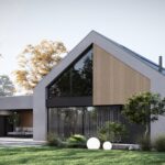 Projekt Stodoła Smart elewacja ogrodowa boczna