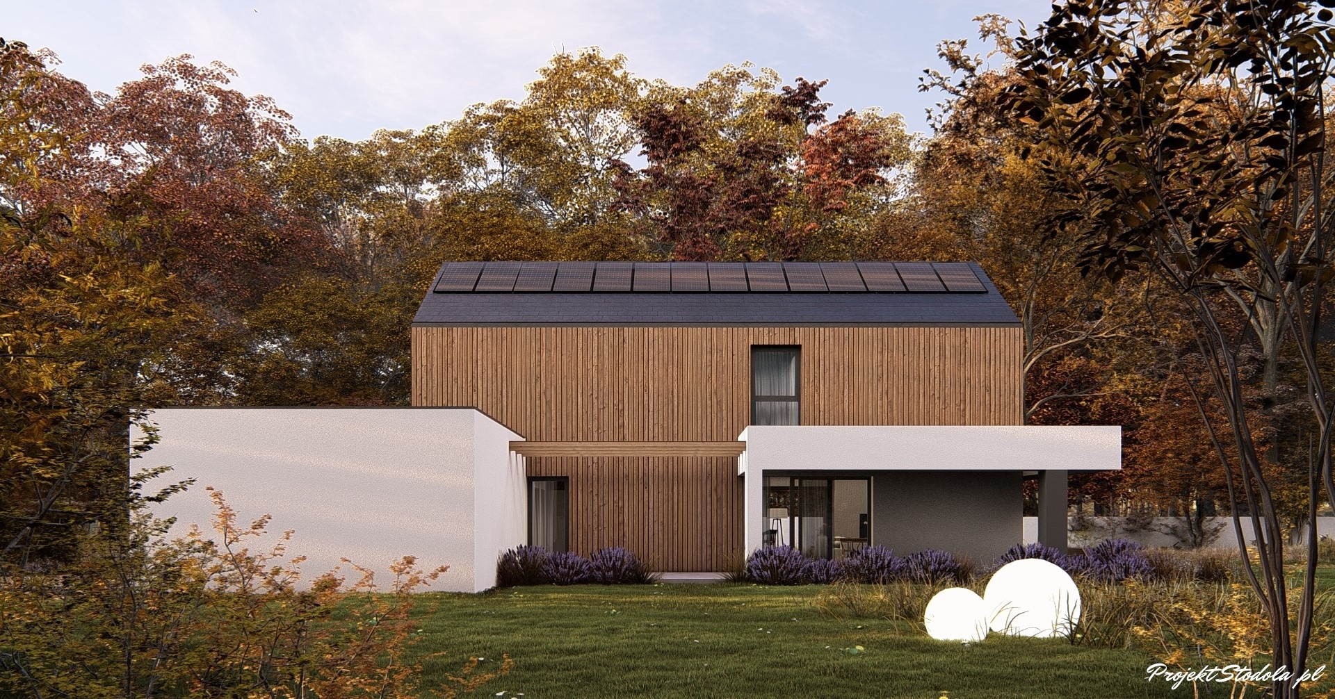 Projekt Stodoła Ergo elewacja boczna
