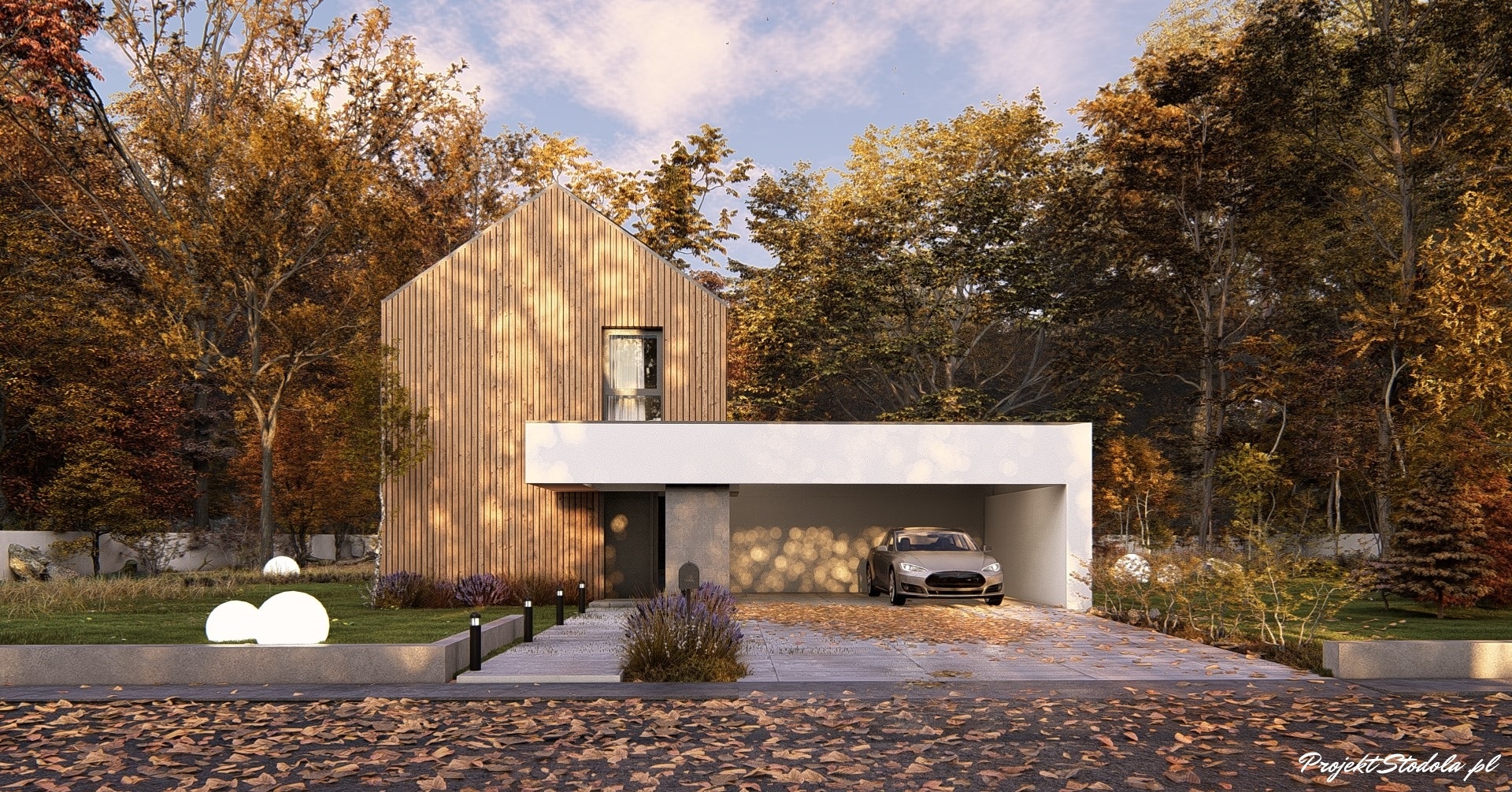 Projekt Stodoła Ergo elewacja frontowa