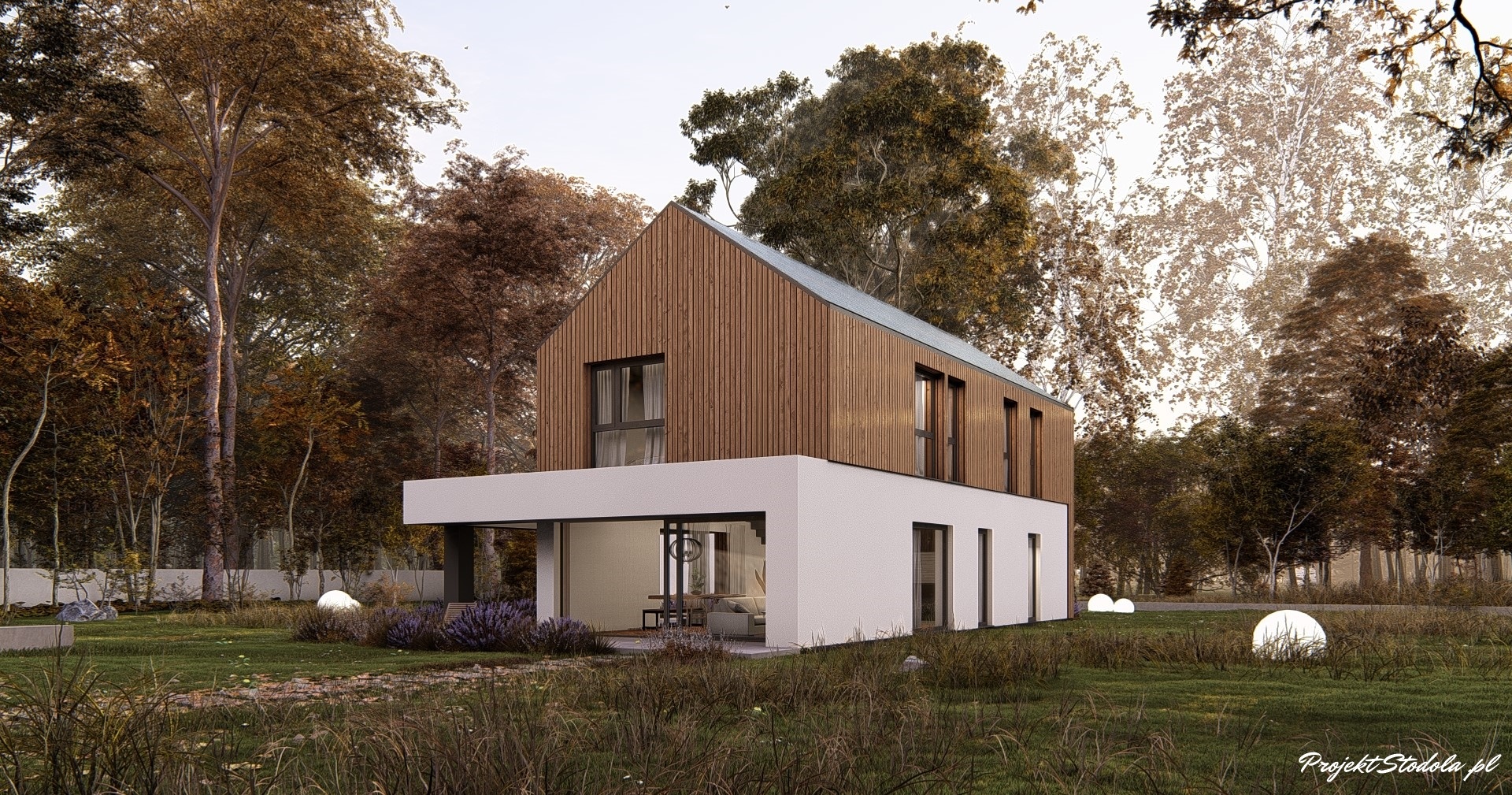 Projekt Stodoła Ergo perspektywa ogrodowa (2)