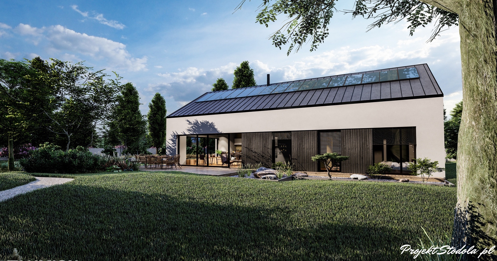 Projekt nowoczesna Stodoła Optimum (10)