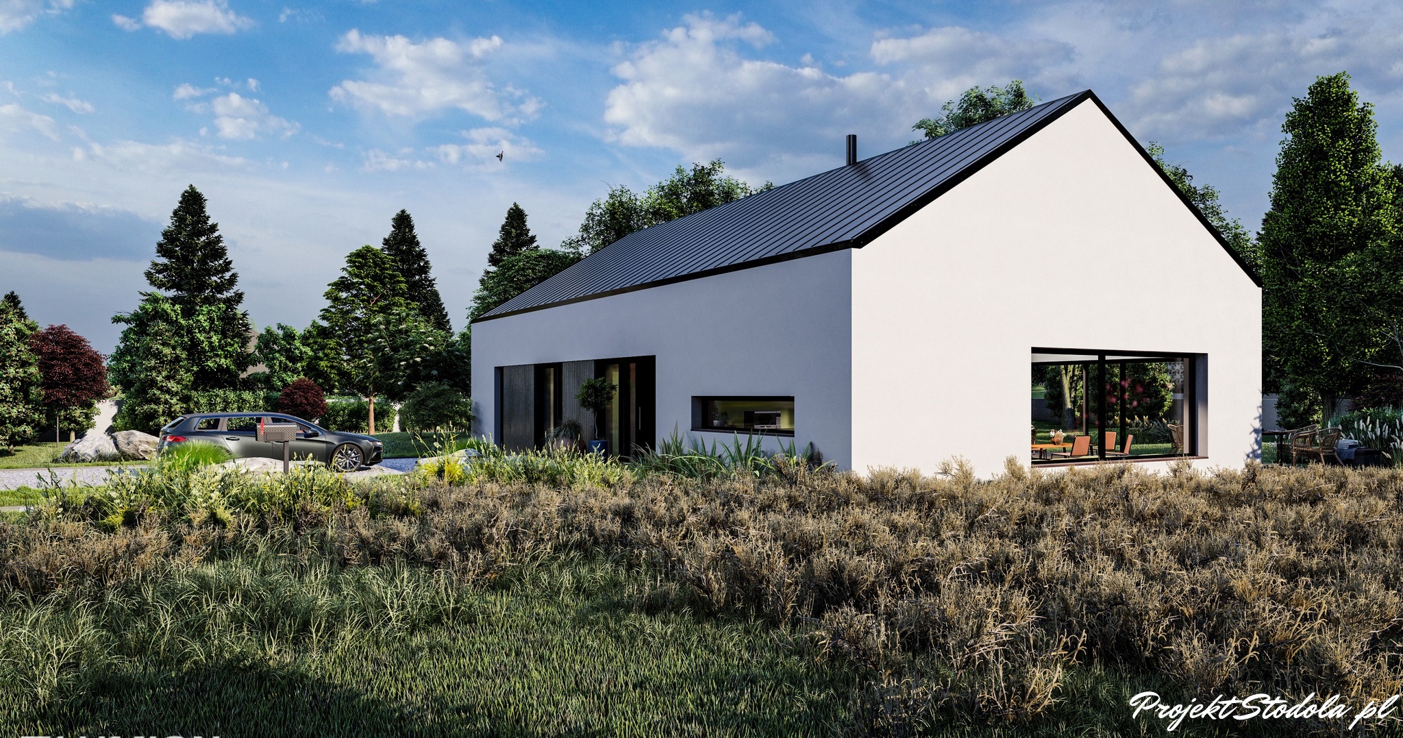 Projekt nowoczesna Stodoła Optimum (4)