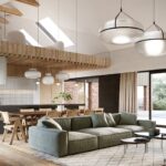 PROJEKT STODOŁA T2 wersja podstawowa SALON 1 livingroom design