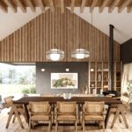 PROJEKT STODOŁA T2 wersja podstawowa SALON 3 salon z wysokim sufitem