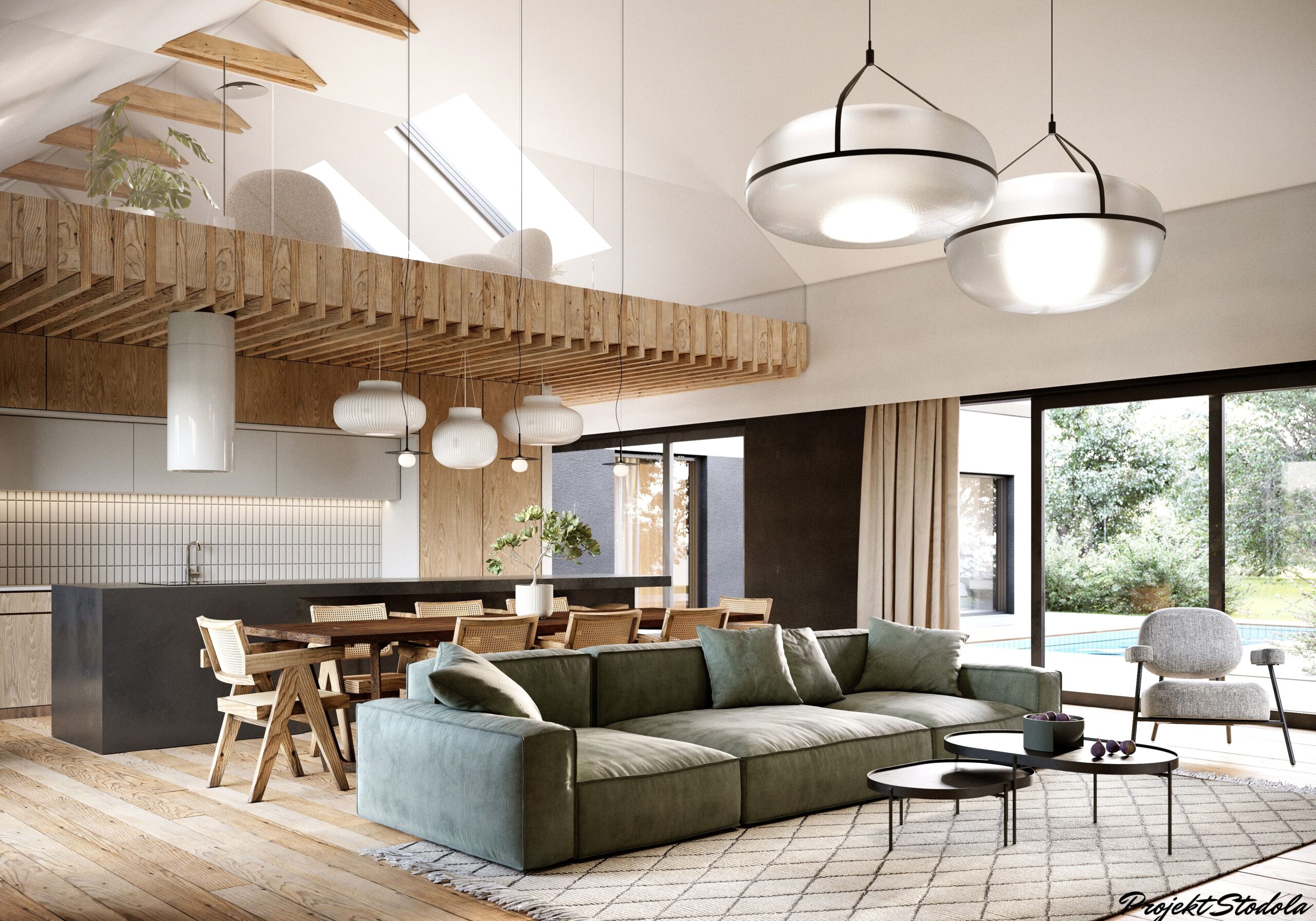 Projekt Stodoła T Salon