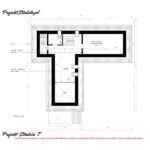 Projekt Stodoła T_RZUT PODDASZA nowoczesny dom parterowy