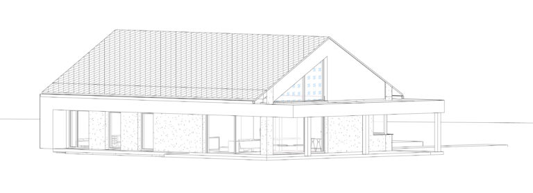 dom z zadaszonym tarasem