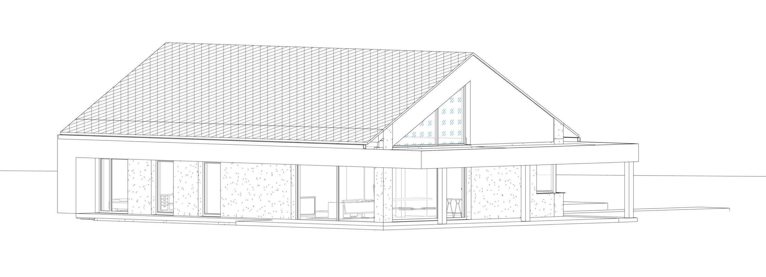 dom z zadaszonym tarasem