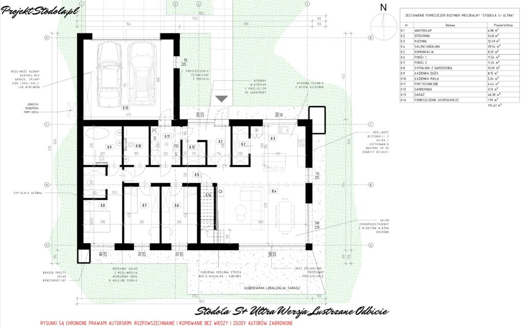 nowoczesny dom parterowy