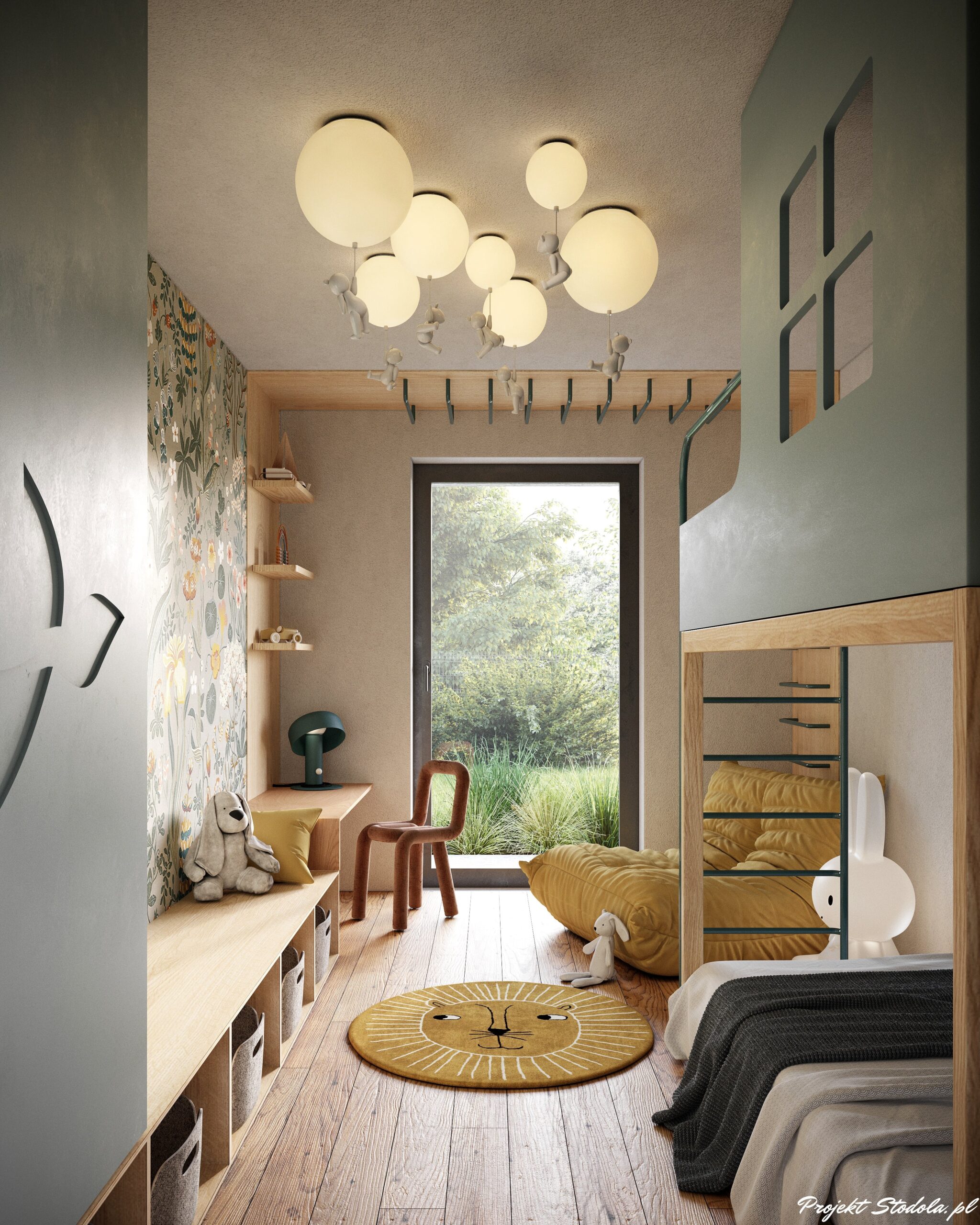 Pokój dziecka, dom parterowy-min