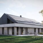 Projekt Stodoła S+ Ultra Perspektywa ogrodowa