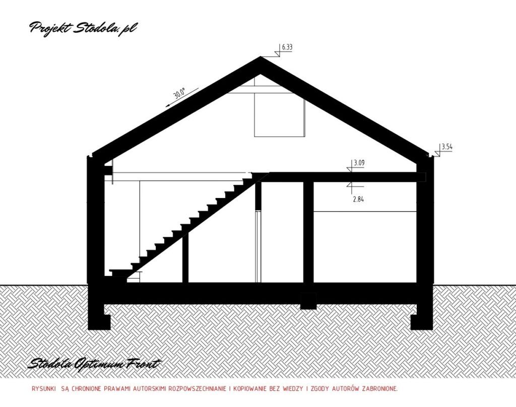 projekt na długą działkę