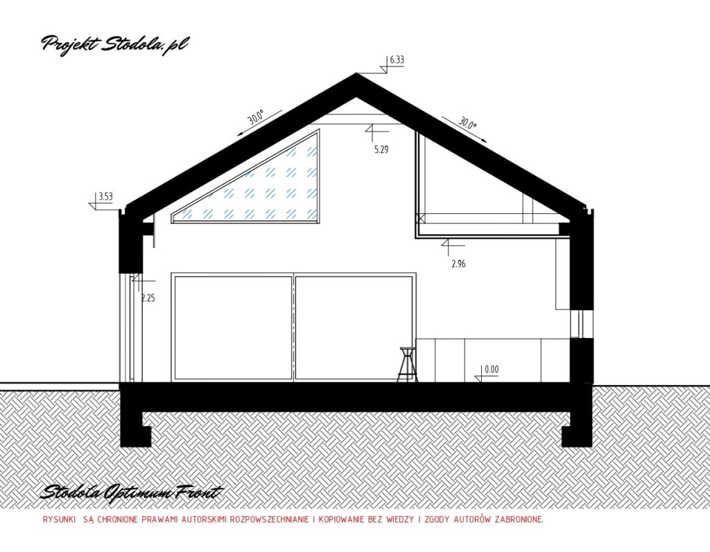 projekt na długą działkę