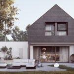 Projekt Stodoła Comfort elewacja ogrodowa