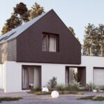 Projekt Stodoła Comfort perspektywa frontowa 2