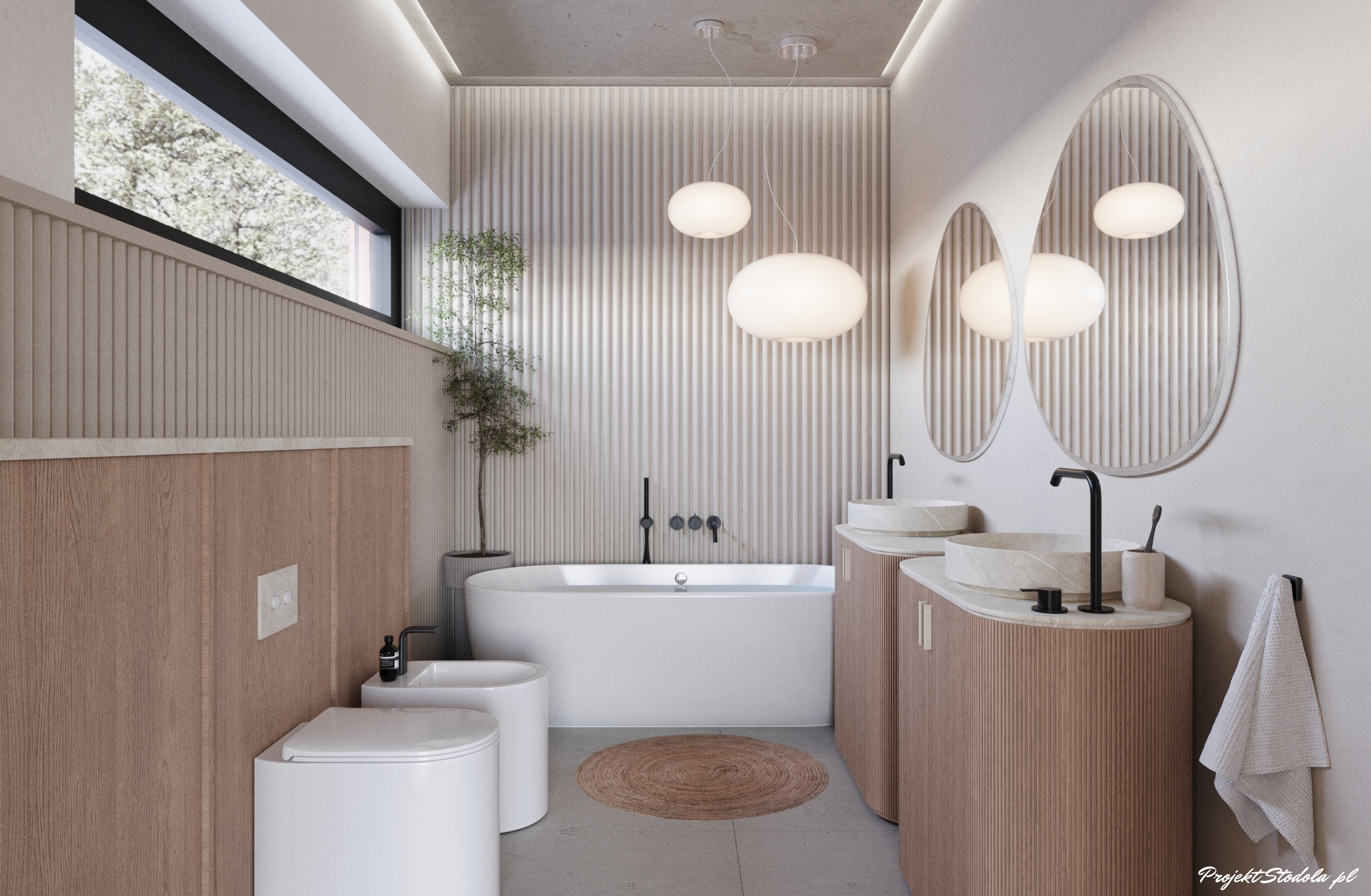 Projekt Stodoła Smart + Solo łazienka