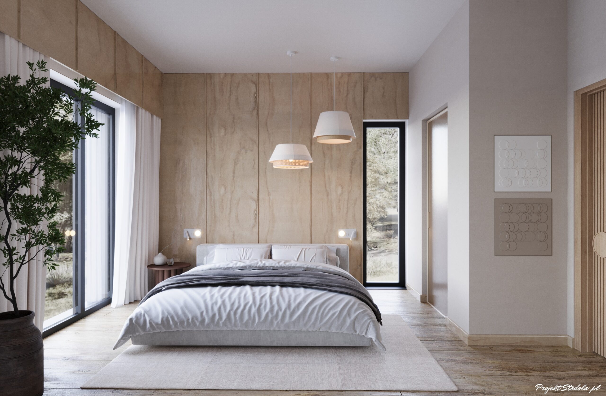 Projekt Stodoła Smart + Solo sypialnia