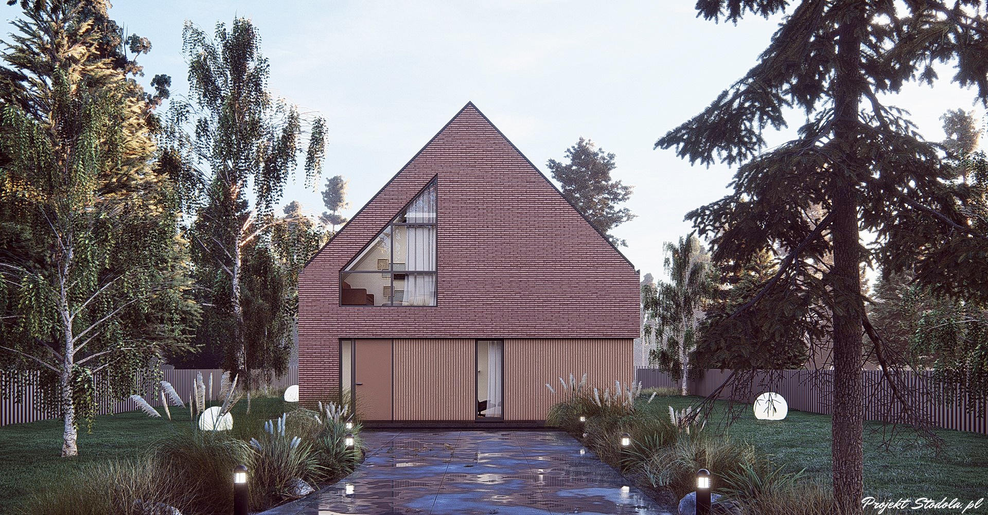 Projekt Stodoła Simple Elewacja Frontowa B