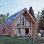 Projekt Stodoła Simple Elewacja OgrodowaB