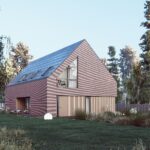 Projekt Stodoła Simple Perspektywa front boczna B