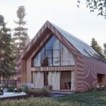 Projekt Stodoła Simple Perspektywa ogrodowa (1)B