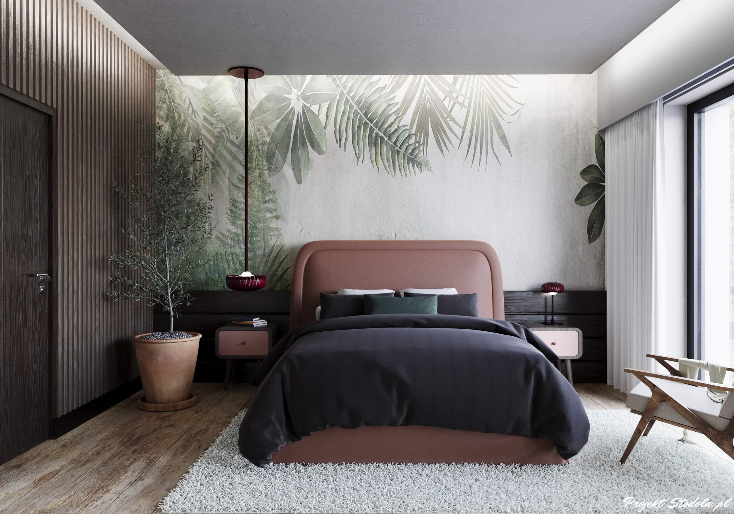 Projekt Stodoła Solo Bis sypialnia główna