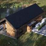 Stodoła Solo Bis - aksonometria wjazd