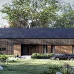 Stodoła Solo bis elewacja boczna - wejsciowa