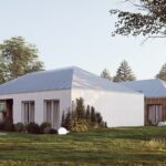 Projekt Stodoła z Patio Elewacja boczna 2