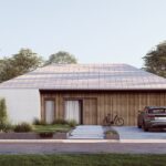 Projekt Stodoła z Patio Elewacja frontowa