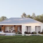 Projekt Stodoła z Patio Elewacja ogrodowa 2